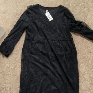 Black lace dress size m/l